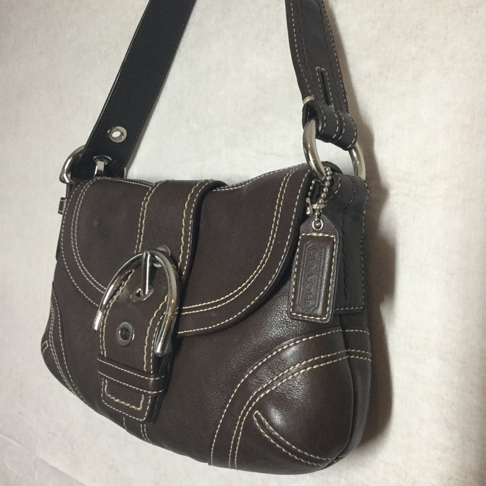 Coach Authentic Brown Leather,Shoulder Purse